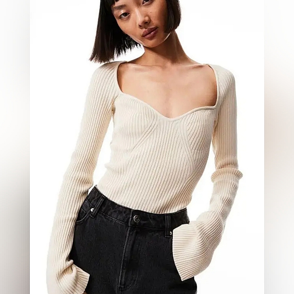 H&M ribbed knit sweater